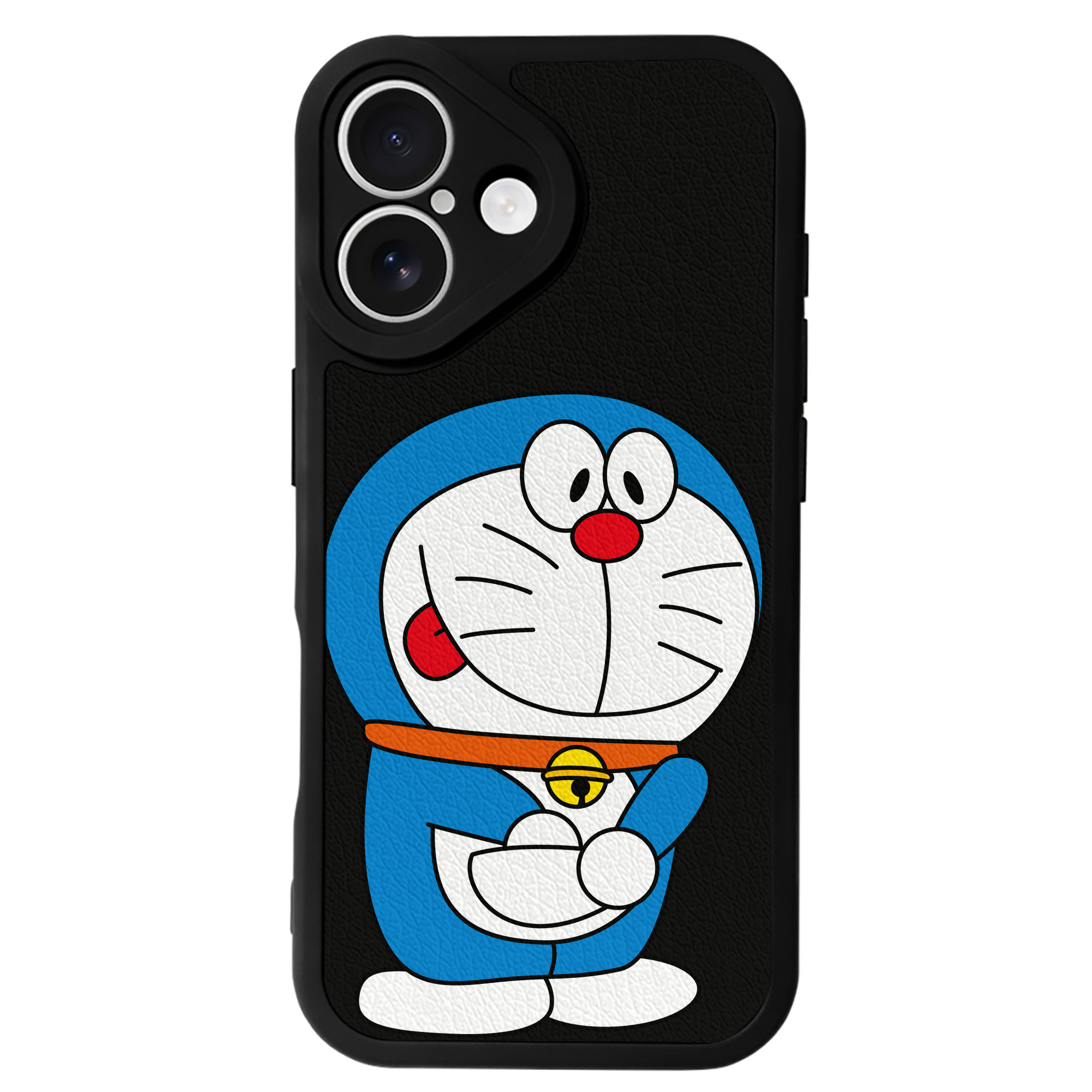 （画像用） ドラえもん Doraemon 【iPhone 16シリーズ対応】シリコンスマホケース（レザー調） 材質：シリコン